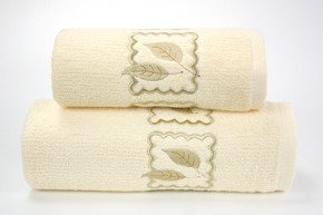Ręcznik bawełniany GRACJA Greno kremowy